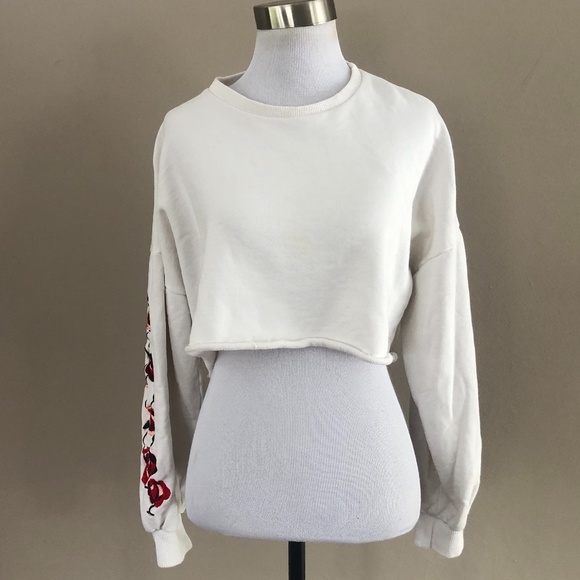 White Sweat Shirt White Fox Small - Picture 1 of 6
